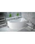 Baignoire d'angle ORIEGA 150 cm droite avec tablier