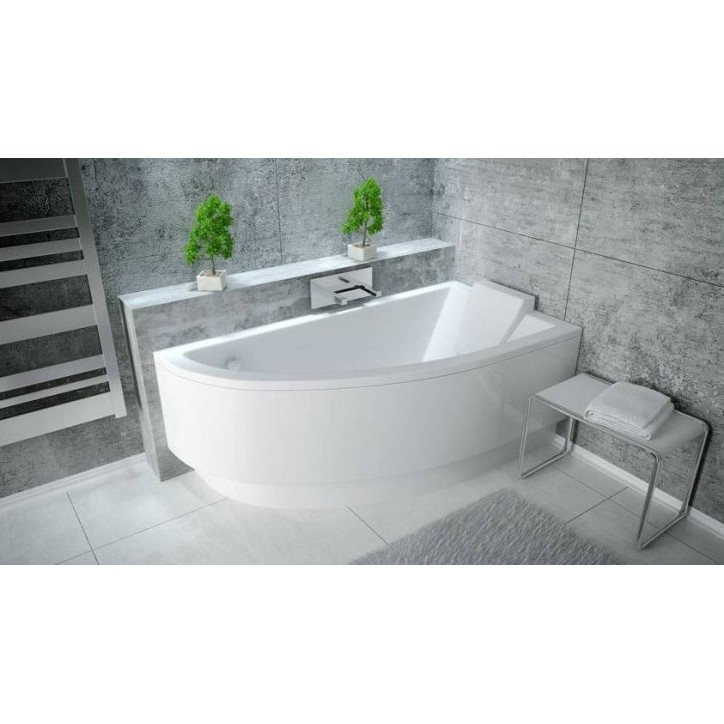 Baignoire d'angle ORIEGA 150 cm droite avec tablier