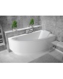 Baignoire d'angle ORIEGA 140 cm droite avec tablier