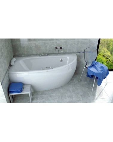 Baignoire d'angle MARINA angle GAUCHE avec tablier