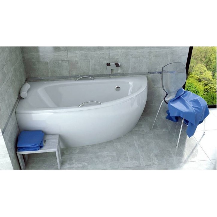 Baignoire d'angle MARINA angle GAUCHE avec tablier