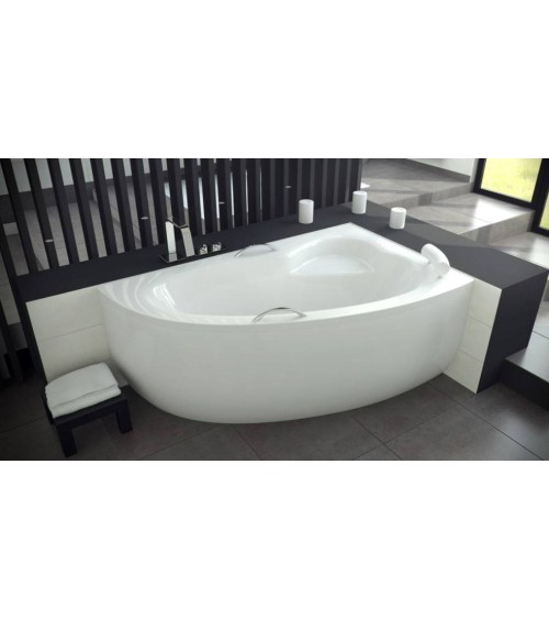 Baignoire d'angle NATALIA DROITE avec tablier