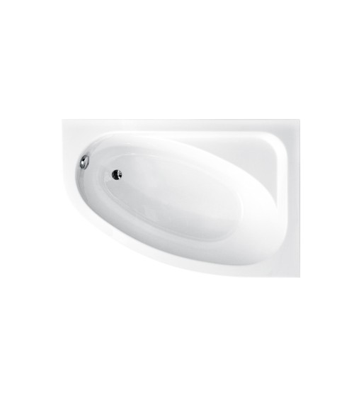 Baignoire d'angle CORNEA 140x80 cm droite avec tablier