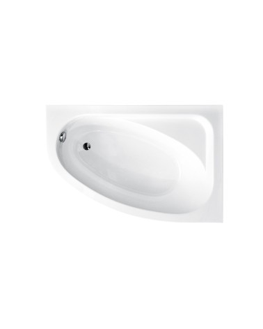 Baignoire d'angle CORNEA 140x80 cm droite avec tablier
