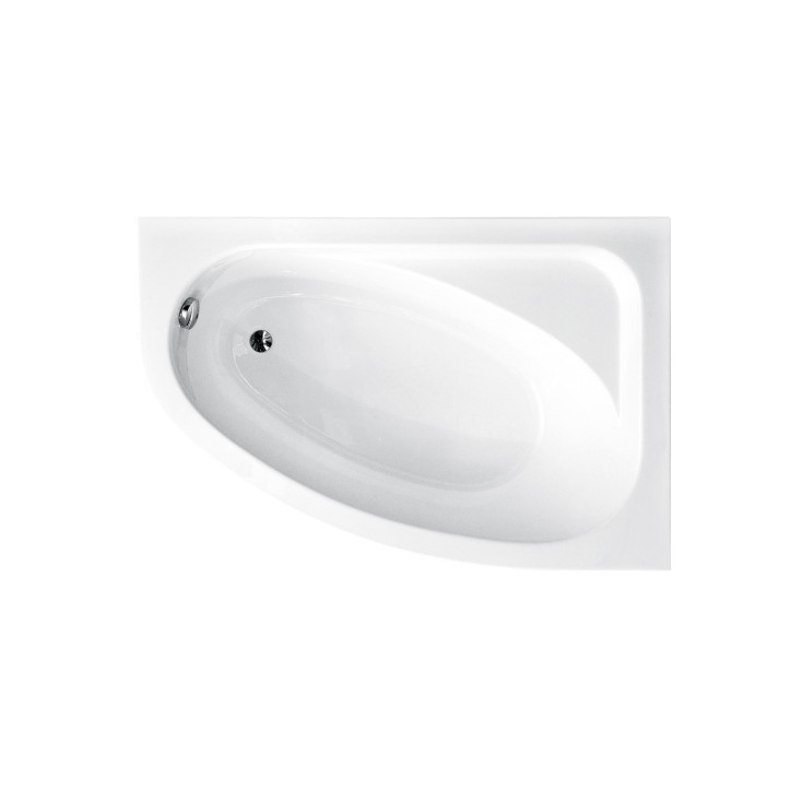 Baignoire d'angle CORNEA 140x80 cm droite avec tablier