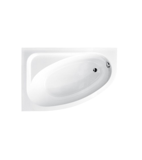 Baignoire d'angle CORNEA 140x80 cm gauche avec tablier