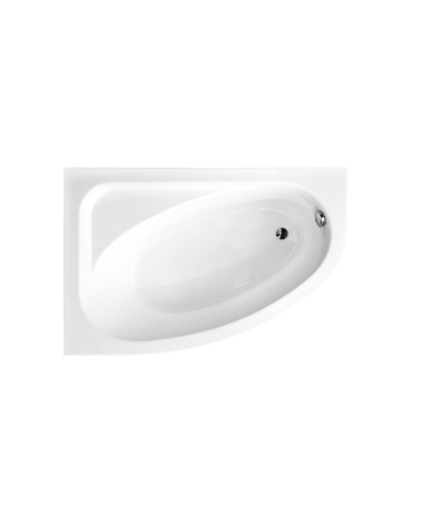 Baignoire d'angle CORNEA 140x80 cm gauche avec tablier