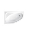 Baignoire d'angle CORNEA 140x80 cm gauche avec tablier