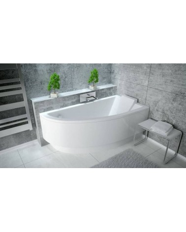 Baignoire d'angle ORIEGO II 150 cm droite sans tablier