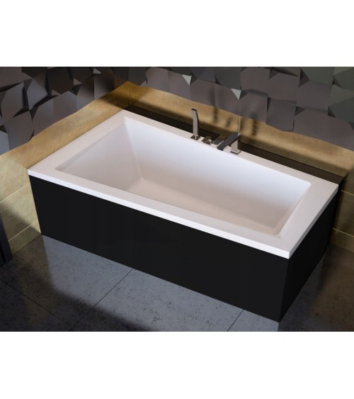 Baignoire d'angle GAUCHE INTIMA 150 ou 160 cm AVEC TABLIER NOIR