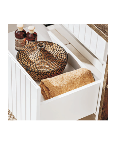 Ensemble de salle de bain Iconic White - 2 vasques, 1 colonne