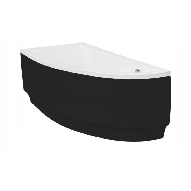 Baignoire d'angle ORIEGA 150 cm GAUCHE avec tablier noir