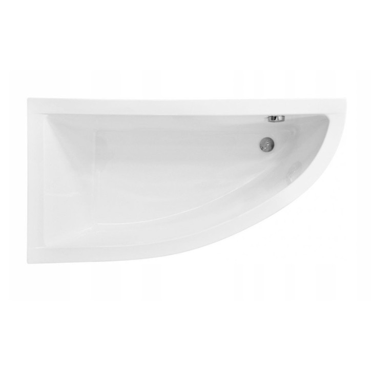 Baignoire d'angle ORIEGA 150 cm GAUCHE avec tablier noir