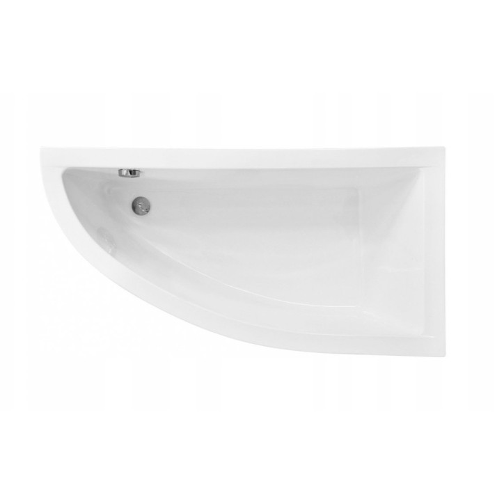 Baignoire d'angle ORIEGA 140 cm droite avec tablier noir