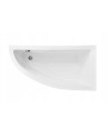 Baignoire d'angle ORIEGA 140 cm droite avec tablier noir