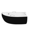 Baignoire d'angle MARINA angle DROIT avec tablier NOIR