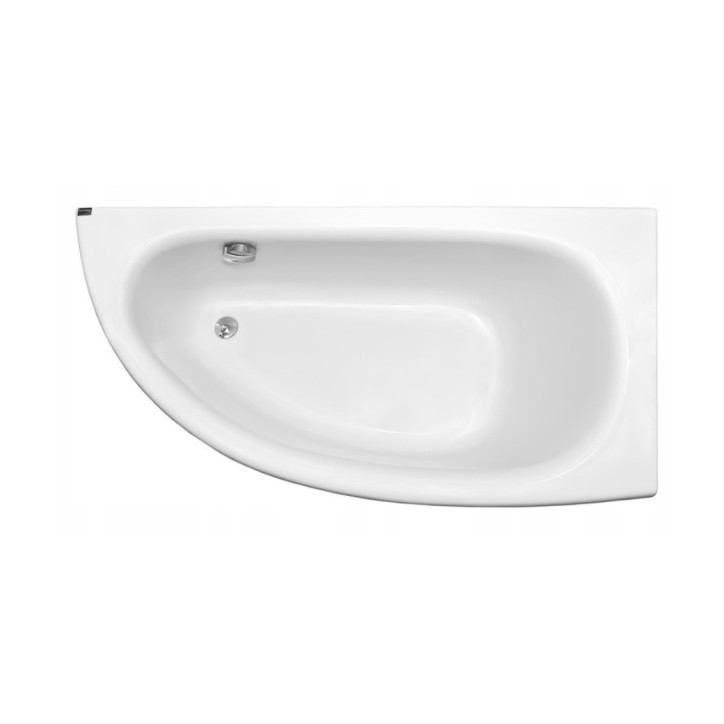 Baignoire d'angle MARINA angle DROIT avec tablier NOIR