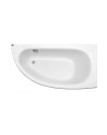 Baignoire d'angle MARINA angle DROIT avec tablier NOIR