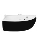 Baignoire d'angle MARINA angle GAUCHE avec tablier NOIR