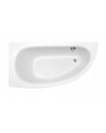 Baignoire d'angle MARINA angle GAUCHE avec tablier NOIR