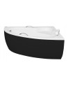Baignoire d'angle NATALIA DROITE avec tablier NOIR