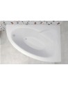 Baignoire d'angle NATALIA DROITE avec tablier NOIR