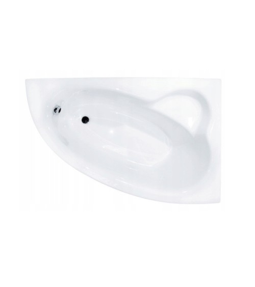 Baignoire d'angle NATALIA DROITE avec tablier NOIR