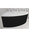 Baignoire d'angle NATALIA GAUCHE avec tablier NOIR
