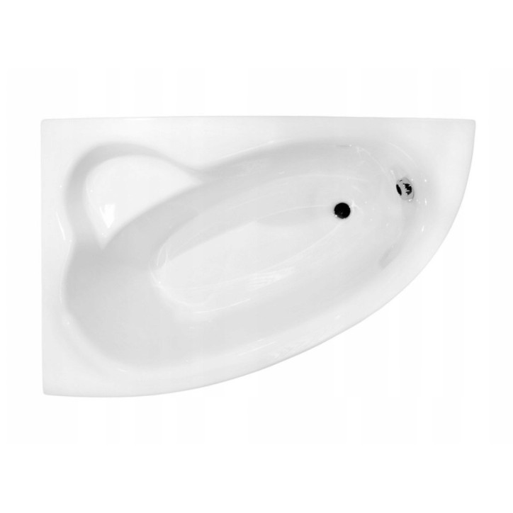 Baignoire d'angle NATALIA GAUCHE avec tablier NOIR