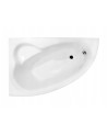 Baignoire d'angle NATALIA GAUCHE avec tablier NOIR