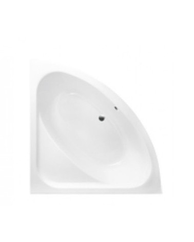 Baignoire d'angle VENEZIA 148x148 cm avec tablier noir
