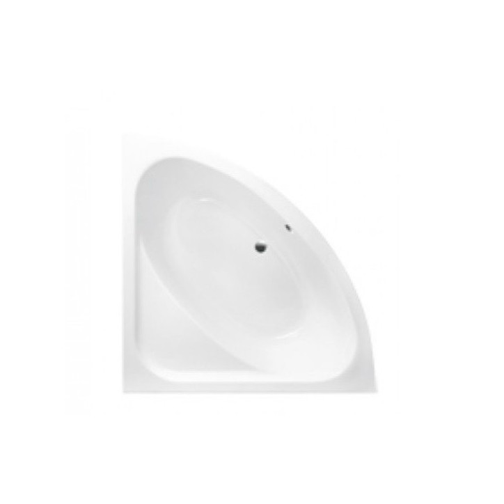 Baignoire d'angle VENEZIA 148x148 cm avec tablier noir