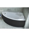 Baignoire d'angle NOVA 140/155/170cm Droite avec tablier noir