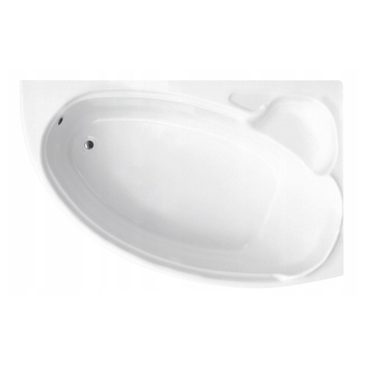 Baignoire d'angle NOVA 140/155/170cm Droite avec tablier noir