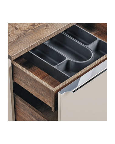 Ensemble de salle de bain Santa Fe Taupe 180cm - 2 vasques, 1 colonne