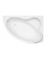 Baignoire d'angle ORIEGO MAXI 140x90 cm droite avec tablier NOIR