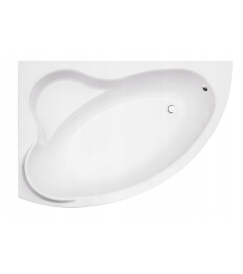 Baignoire d'angle ORIEGO MAXI 140x90 cm GAUCHE avec tablier NOIR