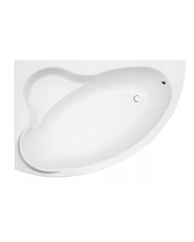 Baignoire d'angle ORIEGO MAXI 140x90 cm GAUCHE avec tablier NOIR