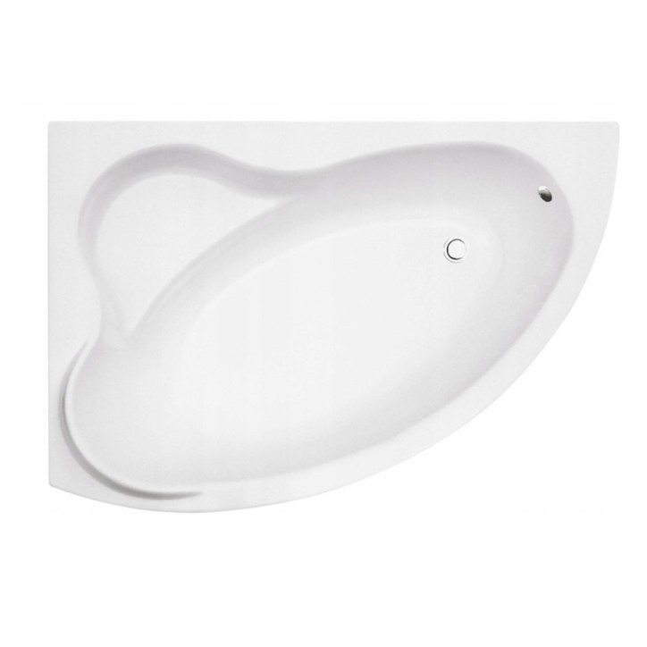 Baignoire d'angle ORIEGO MAXI 140x90 cm GAUCHE avec tablier NOIR