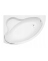 Baignoire d'angle ORIEGO MAXI 140x90 cm GAUCHE avec tablier NOIR
