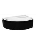 Baignoire d'angle DELFINA 166 X107CM droite avec tablier noir