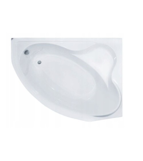 Baignoire d'angle DELFINA 166 X107CM droite avec tablier noir