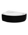 Baignoire d'angle DELFINA 166 X107CM GAUCHE avec tablier noir