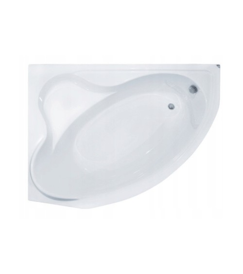 Baignoire d'angle DELFINA 166 X107CM GAUCHE avec tablier noir