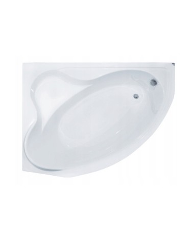 Baignoire d'angle DELFINA 166 X107CM GAUCHE avec tablier noir