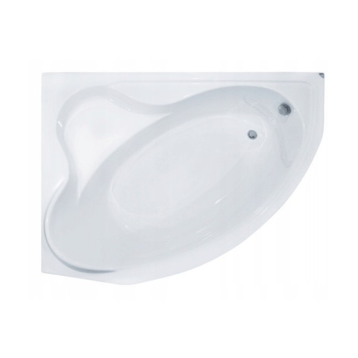 Baignoire d'angle DELFINA 166 X107CM GAUCHE avec tablier noir