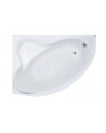 Baignoire d'angle DELFINA 166 X107CM GAUCHE avec tablier noir