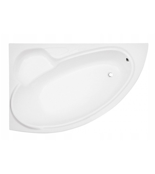 Baignoire d'angle BIANCA GAUCHE 150 x 95 cm avec tablier NOIR