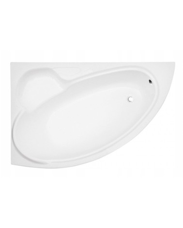 Baignoire d'angle BIANCA GAUCHE 150 x 95 cm avec tablier NOIR