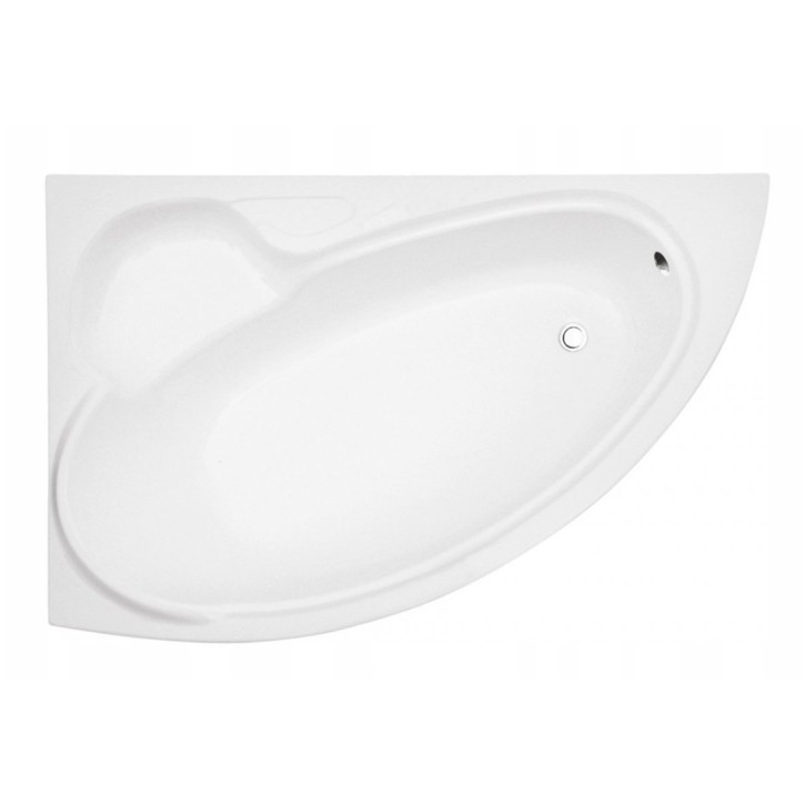 Baignoire d'angle BIANCA GAUCHE 150 x 95 cm avec tablier NOIR